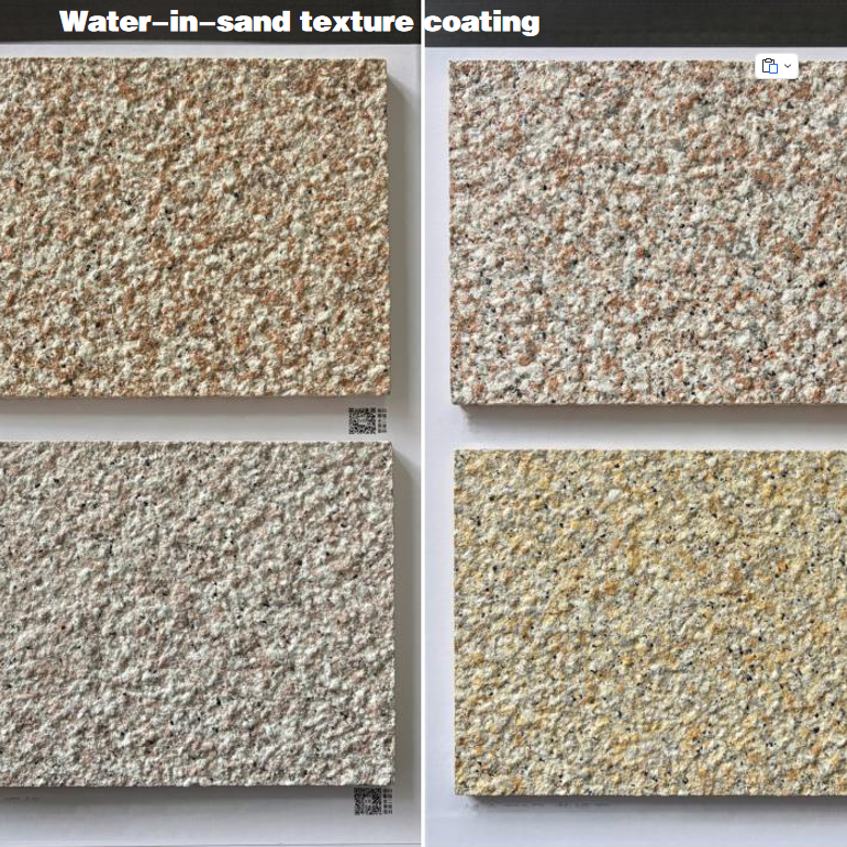 Realistic Water-in-sand Stone Texture Acrylic Spray Brush Liquid Coating Durable Weatherproof Exterior Wall Coating Natural